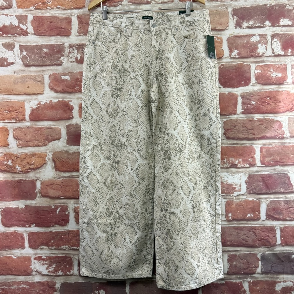 Wild Fable Low Rise Baggy Jeans Women's 12 Snakeskin Wide Leg Casual Denim Pants